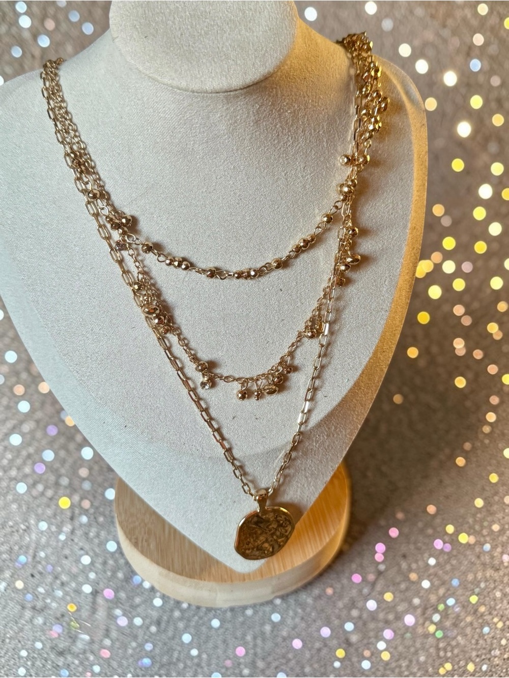 Style & Co. Gold Layered Pendant Necklace